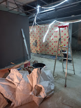 Chantier intérieur du showroom BYD