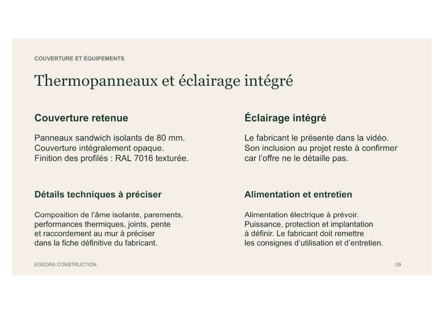 Présentation EGEORA vérandas — page 9