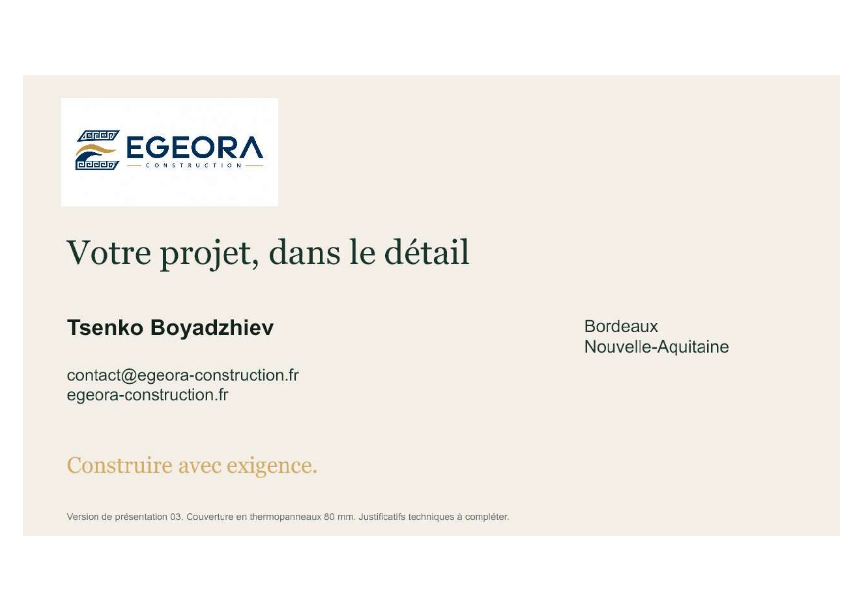 Présentation EGEORA vérandas — page 12